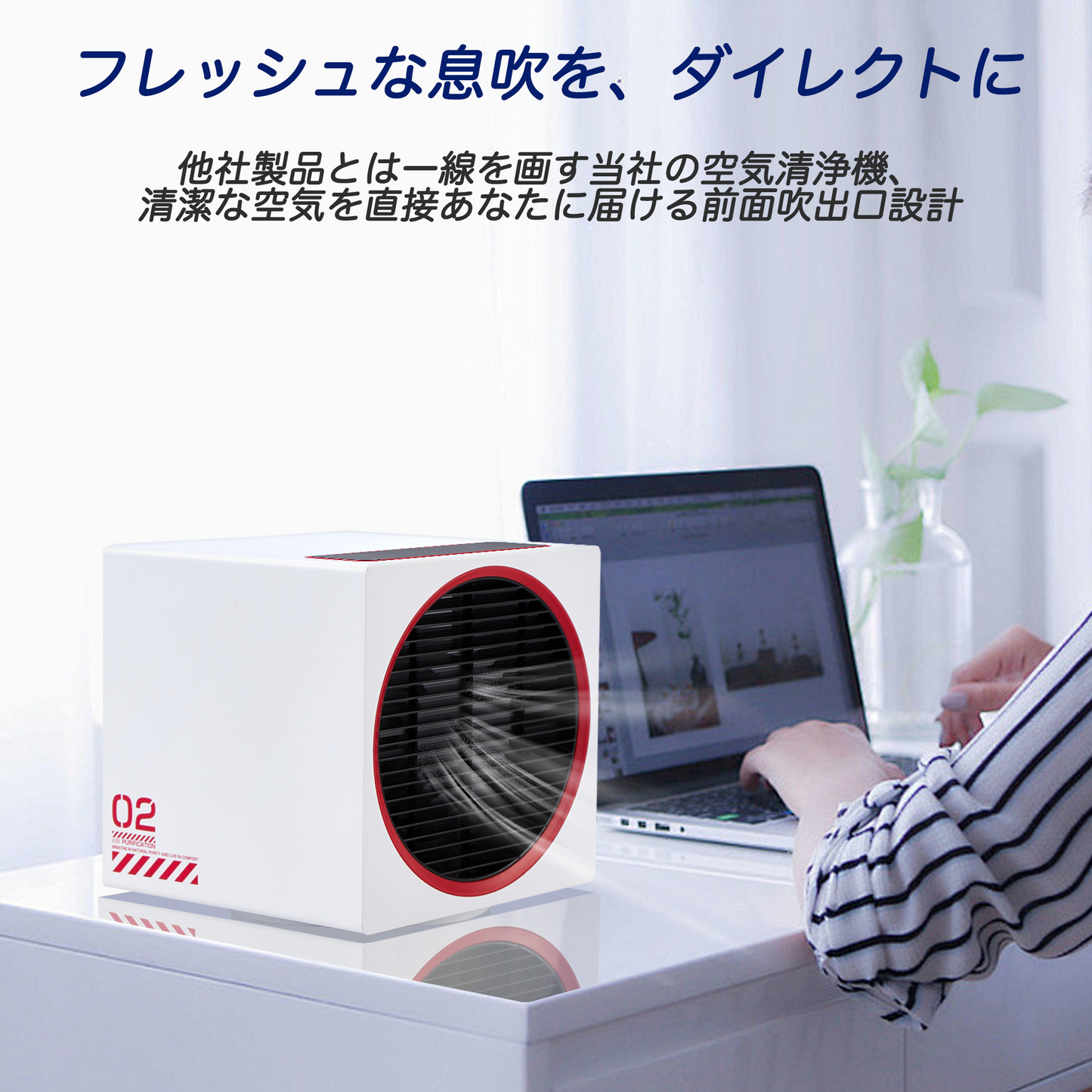 Genki 空気清浄機 小型 電気集塵ハイブリッド式 HEPA 活性炭 13畳 花粉対策 殺菌 脱臭 タバコ ホコリ 花粉 集じん くうき清浄機 タイマー機能 自動運転 ペット臭い 静音 軽量 省エネ アレルギー対策 ギフト コンパクト 日本の会社 日本語説明書