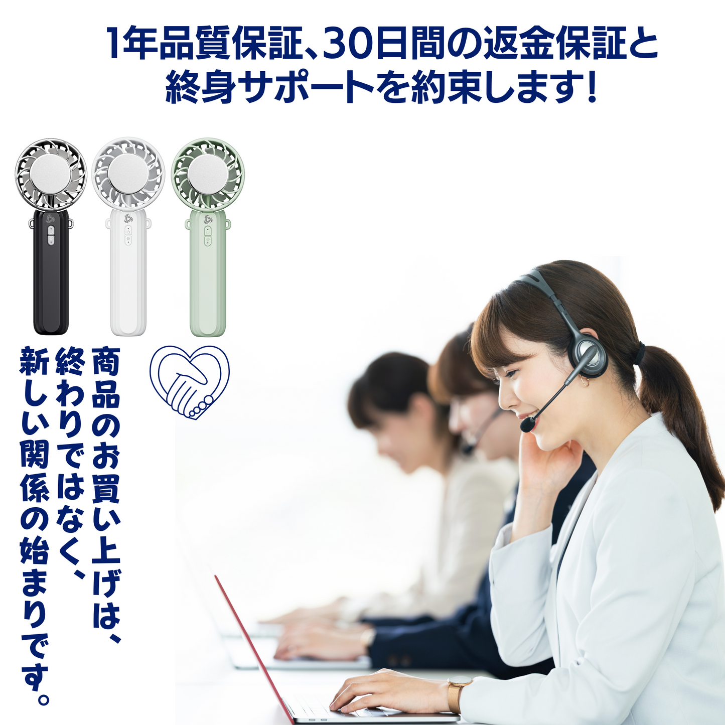 Genki Ice 手持ち扇風機 ハンディファン 首掛けストラップ 台座付き ひんやりプレート (グリーン)